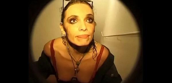  German mature takes piss loads and milky enema in her filthy mouth